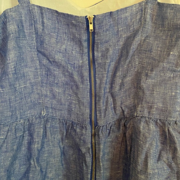 Cute blue linen dress - Picture 3 of 3